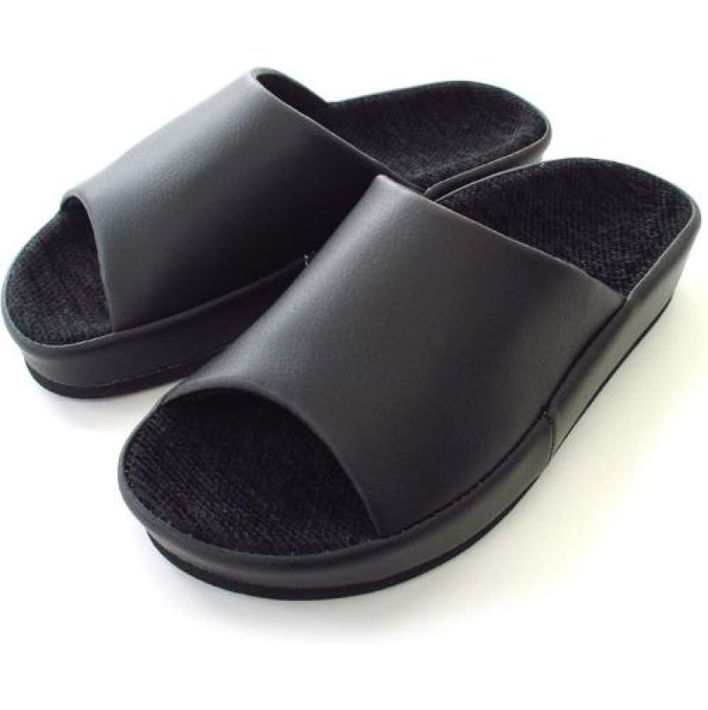 画像1: 〇オクムラ スリッパ フット快カラー 27cm ブラック [ B00GBWF5AQ / 4969354227258 / / I ] (1)