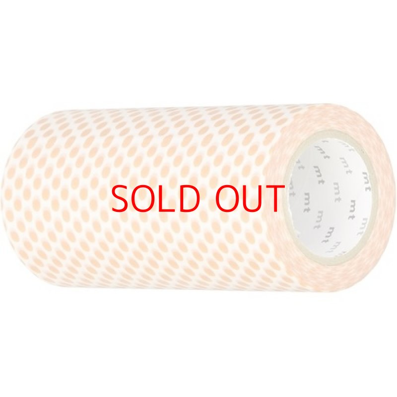 画像1: ◯カモ井加工紙 mt CASA マスキングテープ 100mm ドット・マンダリン MTCA1100 [ B07JG21J72 / 4971910221785 / ] (1)