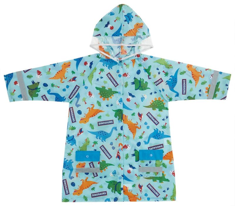 画像1: スケーター(Skater) レインコート キッズ 子供用 ディノサウルス 恐竜 男の子 適応身長110-125cm RACO1 [ B07RC1BPTV / 4973307465062 / 46506-2-RACO1 ] (1)