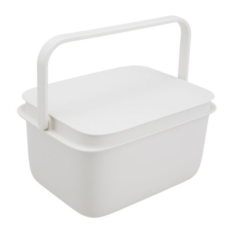 画像1: マーナ (marna) バケツ 四角 / 10L 蓋付きバケツ (スクエア/目盛り付き) ホワイト W659W [ B0CHY9FW3D / 4976404006336 / W659W ] (1)