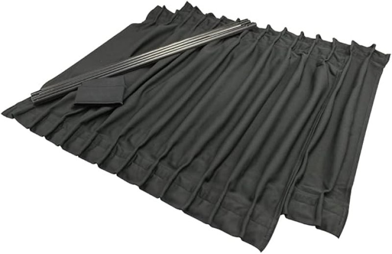 画像1: 槌屋ヤック(Tsuchiya Yac) 車内用品 日除け カーテン サイドカーテン ストレッチ2 BK Lサイズ L-313 [ B01D152XEQ / 4979969501254 / L-313 ] (1)