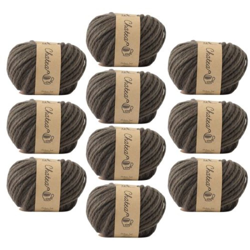 画像1: 原ウール Knitworm 毛糸 10玉セット チャティアクリル極太 極太 30g(約31m) アクリル100% 7.オリーブ [ B0C378QZM1 / 4981769205119 / 10506uv20762khaki ] (1)
