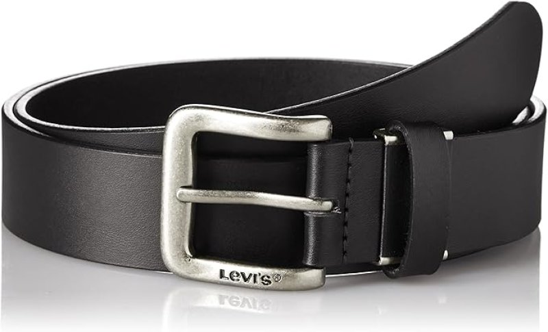 画像1: リーバイス　 Levis メンズカジュアルベルト 品番15116020 牛革レザー ベトナム製 サイズ調整可能 15116020 クロ 0099 M [ B00YO7UFB4 / 4983337060205 / 15116020 ] (1)