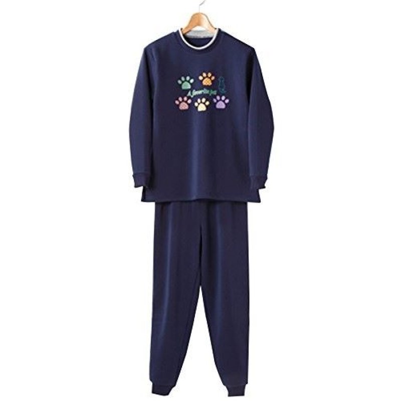 画像1: 〇セルヴァン 裏起毛パジャマ ネイビー M-L [ B014P7PHT2 / 4985697221586 / / L棚 ] (1)