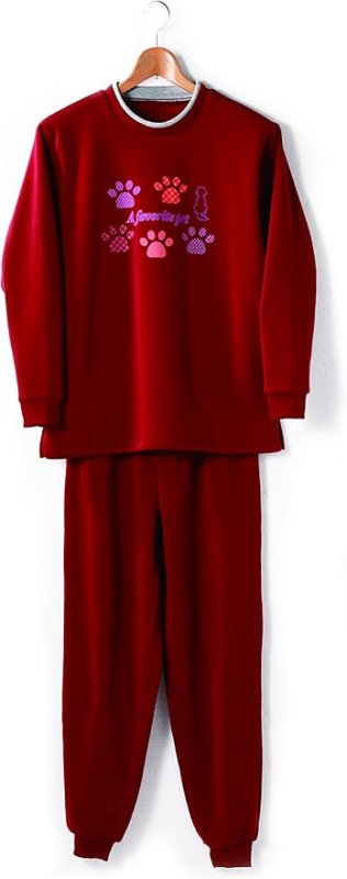 画像1: ◯セルヴァン 裏起毛パジャマ ワイン LL [ B014P7PHSS / 4985697221630 / ] (1)