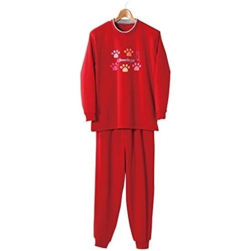 画像1: ◇セルヴァン 裏起毛パジャマ レッド M-L [ B014P7PHWE / 4985697221647 / / 2 ] (1)