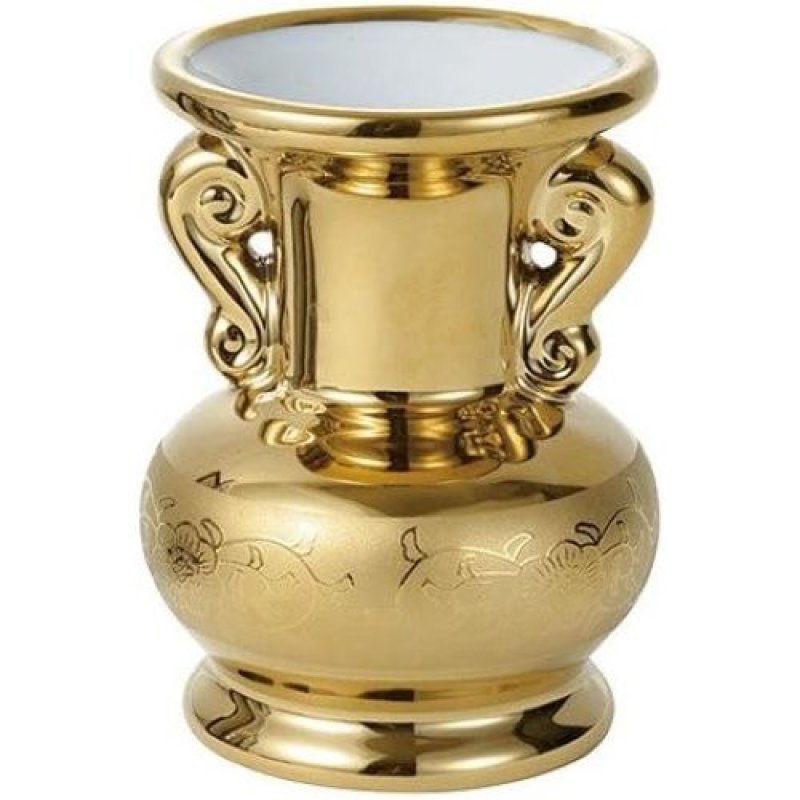 画像1: 〇静岡木工(Shizuoka Mokko) 華瓶 ゴールド 4寸 [ B06XDLCMRM / 4993896021838 / / ] (1)