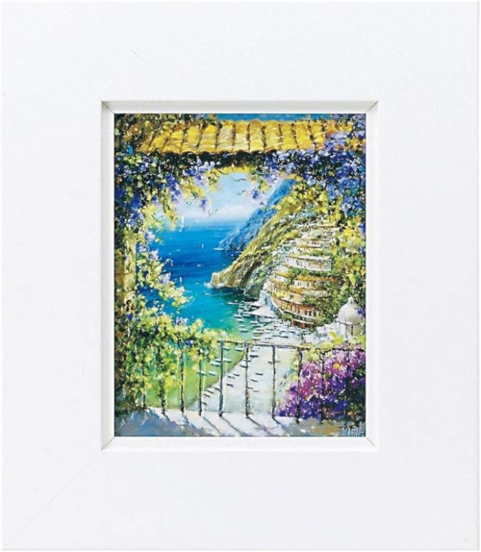 画像1: ☆風景専門店(R)のあゆわら ユーパワー Marko Mavrovich マルコマヴロヴィッチ Gel加工アートフレーム Sサイズ 八月のポジターノ MM-02501 [ B003S23X24 / 4996953200160 / NO.956 / ] (1)