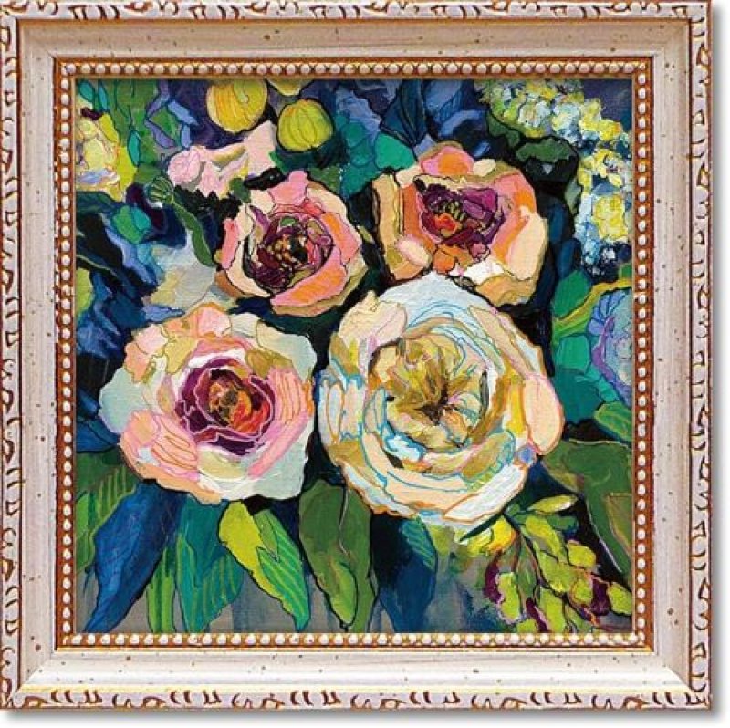 画像1: ◯ユーパワー ミニゲル アートフレーム ジャネット ヴェルテンテス「ピオニー ガーデン」 JV-02002 w19×h19cm JV-02002 [ B086Q6TN9V / 4996953289523 / ] (1)
