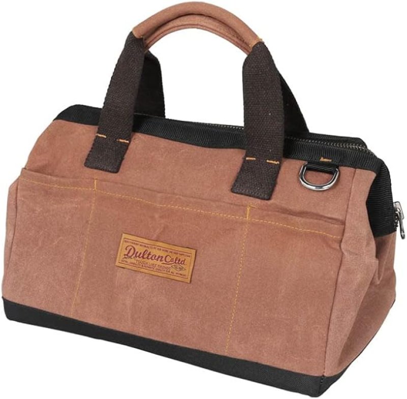 画像1: ダルトン Dulton ワックス キャンバス ツール バッグ キャメル T21-0337 [ B09RK69KCW / 4997337077002 / t21-0337 ] (1)