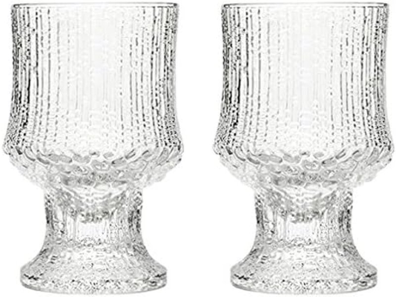 画像1: ◇イッタラ(iittala) ウルティマツーレ(Ultima Thule) レッドワイングラス230ml 2個セット クリア [並行輸入品] [ B017NCAEXU / 6411929500719 / / ] (1)