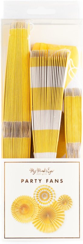 画像1: 〇My mind's Eye ベーシック パーティー ファン イエロー PGB204 [ B01BMR6K1M / 699464209847 / / ] (1)