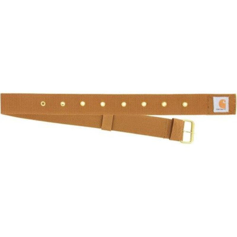 画像1: ★CARHARTT カーハート ベルト ワークベルト ピンバックル ボックスピスネーム (107801) O/S CARHARTT-BROWN [ B06XG13M38 / 819062014784 / 10780102 / 512103 ] (1)