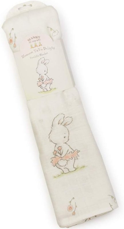 画像1: ☆Bunnies By The Bay日本正規代理店 バニーズバイザベイ バンブーおくるみ うさぎ [ B07T3K2J68 / 843584014390 / NO.884 / ] (1)