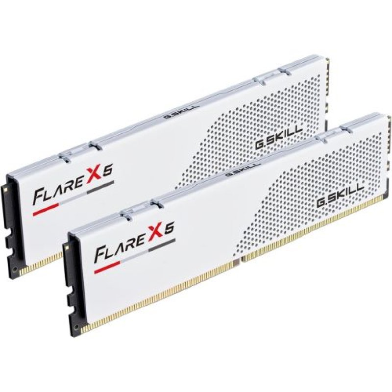 画像1: ★G.SKILL Flare X5シリーズ DDR5 RAM (AMD EXPO) 32GB (2x16GB) 6000MT/s CL28-36-36-96 1.40V デスクトップコンピュータメモリ U-DIMM - マットホワイト (F5-6000J2836G16GX2-FX5W) [ B0DP1V1RD3 / 848354047605 / F5-6000J2836G16GX2-FX5W / 603829 ]【1個ロット】 (1)