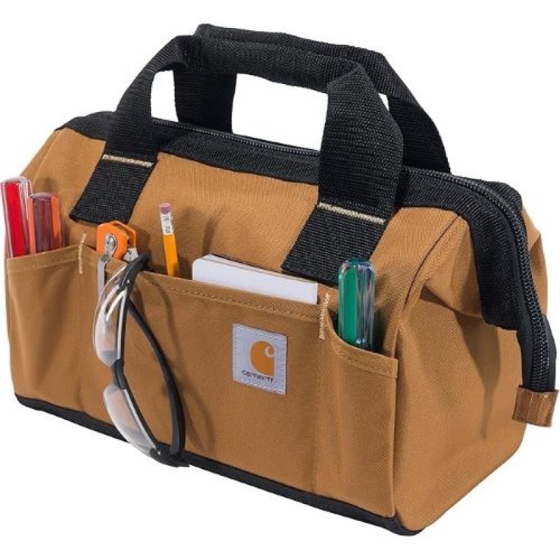 画像1: ★CARHARTT カーハート ハンドバッグ ツールバッグ カバン ミディアムサイズ ボックスピス (160101) O/S CARHARTT-BROWN [ B014TDFW9C / 888999444179 / 8916010102 / 511103 ] (1)