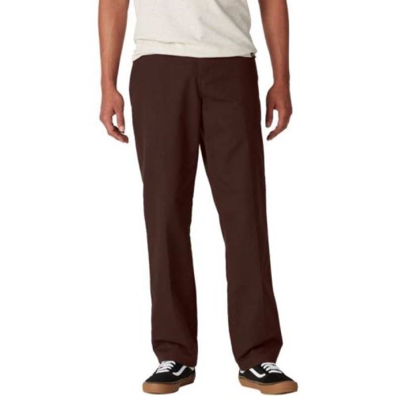 画像1: ★Dickies メンズ スリムフィット スケートボードパンツ ? 耐久性を高めるために膝を強化したストレッチパフォーマンスパンツ, チョコレートブラウン, 30W x 30L [ B0CQB3VGLL / 889440873593 / WPSK94 / ] (1)