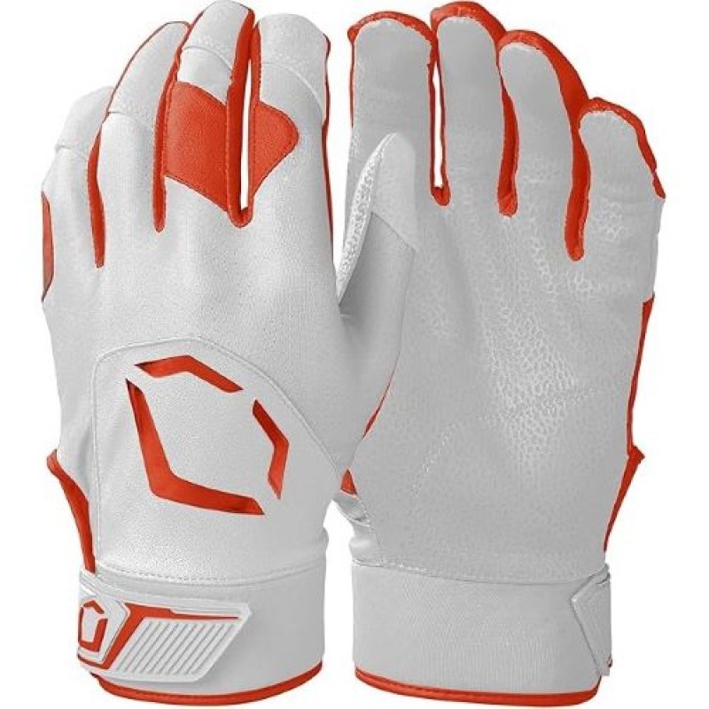 画像1: ★EvoShield 傑出したバッティンググローブ WH/OR [ B09BX46NLF / 97512509237 / WB5712914YM / 511107 ] (1)